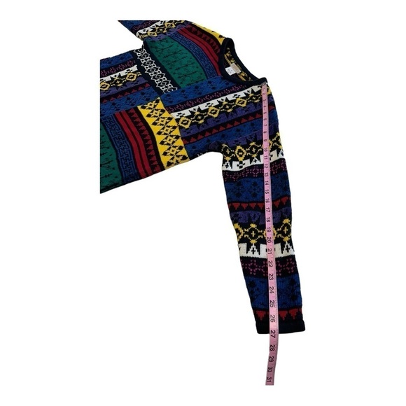 Esprit Colour Block Patchwork Design Y2K Sweater - Size Medium - Picture 8 of 11